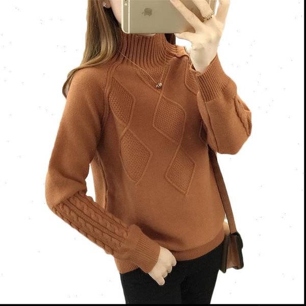 autumn turtleneck sweater winter warm womens long sleeve knitted sweaters solid ladies casual loose pullovers and sweaters, White;black
autumn turtleneck sweater winter warm womens long sleeve knitted sweaters solid ladies casual loose pullovers and sweaters, White;black