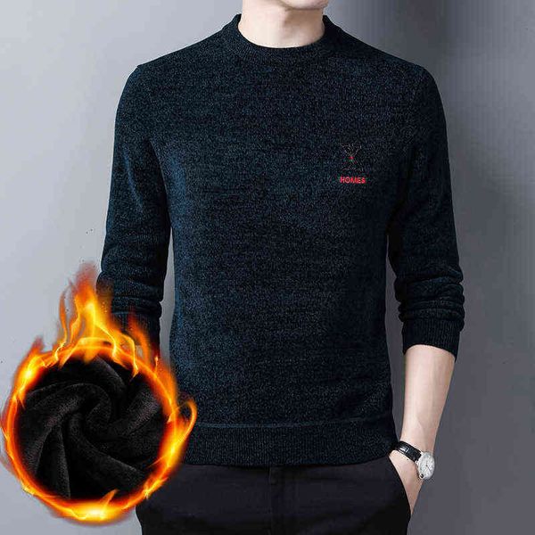 men's chenille sweater 1 autumn and winter round neck slim fit solid color thickened cashmere knitted bottom shirt men's, White;black
men's chenille sweater 1 autumn and winter round neck slim fit solid color thickened cashmere knitted bottom shirt men's, White;black