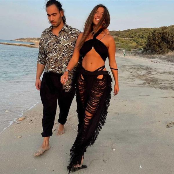 women's pants & capris fall white streetwear women 2021 hollow out high waist baggy tassel brown fashion straight trousers, Black;white
women's pants & capris fall white streetwear women 2021 hollow out high waist baggy tassel brown fashion straight trousers, Black;white