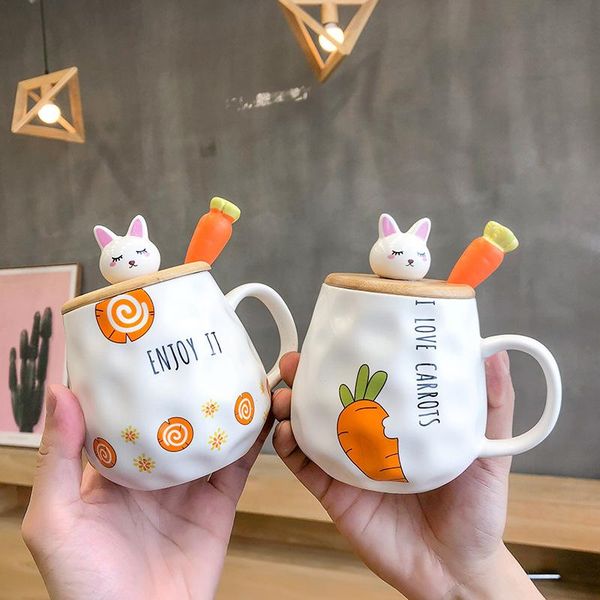 mugs korean lovely couple cartoon ceramic mug with spoon carrot girl breakfast coffee milk cup
mugs korean lovely couple cartoon ceramic mug with spoon carrot girl breakfast coffee milk cup