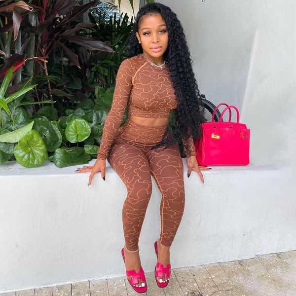 women's two piece pants 2pcs tracksuits women set printed long sleeves crop high waist slim legging female sportswear autumn spring, White 
women's two piece pants 2pcs tracksuits women set printed long sleeves crop high waist slim legging female sportswear autumn spring, White