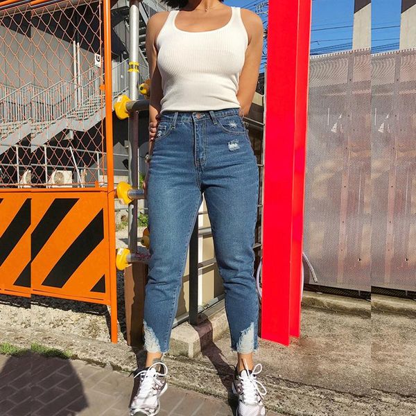women's jeans high waist washed blue straight female streetwear pocket casual denim pants women bottom
women's jeans high waist washed blue straight female streetwear pocket casual denim pants women bottom