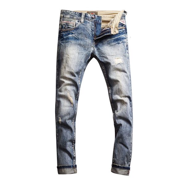 2021 new fashion streetwear detroyed patchwork ripped men hip hop pants italian vintage designer jeans homme r81l, Blue
2021 new fashion streetwear detroyed patchwork ripped men hip hop pants italian vintage designer jeans homme r81l, Blue