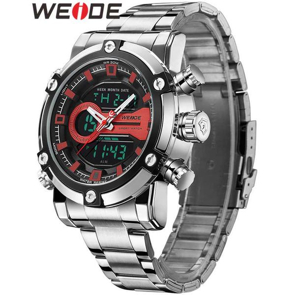 wristwatches weide watch men reloj hombre military quartz dual display time zone relogio masculino mens watches, Slivery;brown
wristwatches weide watch men reloj hombre military quartz dual display time zone relogio masculino mens watches, Slivery;brown