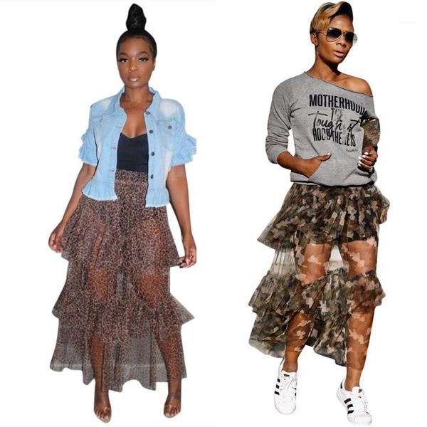 summer women leopard print skirts layered camouflage camo mesh see trough transparent maxi high waist skirt streetwear, Black
summer women leopard print skirts layered camouflage camo mesh see trough transparent maxi high waist skirt streetwear, Black