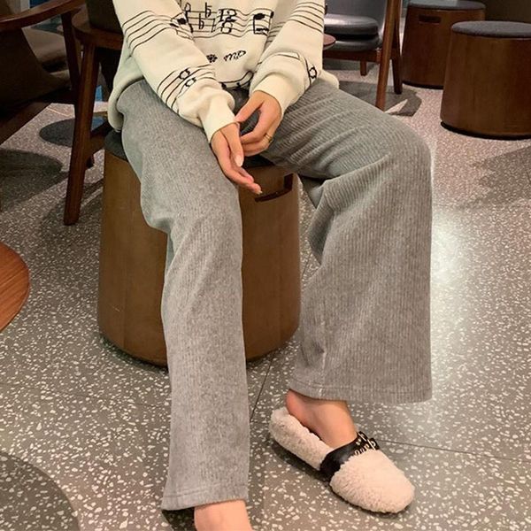 women's pants & capris women wide leg 2021 autumn and winter retro chic corduroy trousers ladies causal high waist plus size, Black;white
women's pants & capris women wide leg 2021 autumn and winter retro chic corduroy trousers ladies causal high waist plus size, Black;white
