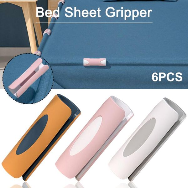 clothing & wardrobe storage 6pcs bedsheet grippers bed cover fasteners anti-slip food clips clamp quilt mattress holder clothes peg home por 
clothing & wardrobe storage 6pcs bedsheet grippers bed cover fasteners anti-slip food clips clamp quilt mattress holder clothes peg home por
