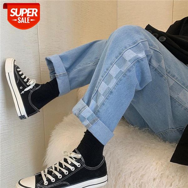 stitching plaid jeans men and women straight loose salt japanese wide-leg daddy pants casual #y44t, Blue
stitching plaid jeans men and women straight loose salt japanese wide-leg daddy pants casual #y44t, Blue