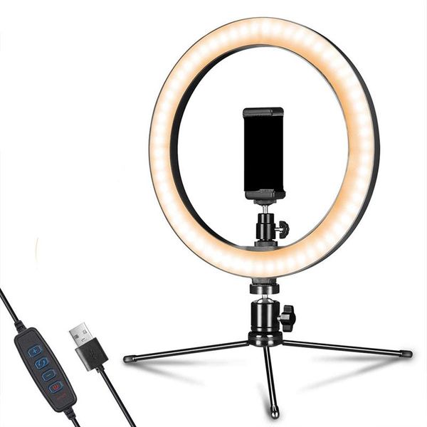 10 inch led ring light with tripod stand for live streaming & youtube video, dimmable desk makeup ring light
10 inch led ring light with tripod stand for live streaming & youtube video, dimmable desk makeup ring light