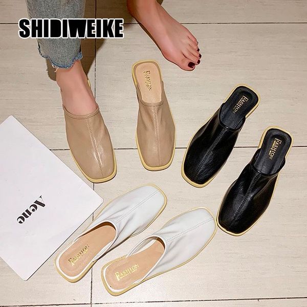 slippers summer flats mules lady pu sandals lazy slip on pointed toe women outdoor slipper shoes woman slides vb191, Black
slippers summer flats mules lady pu sandals lazy slip on pointed toe women outdoor slipper shoes woman slides vb191, Black