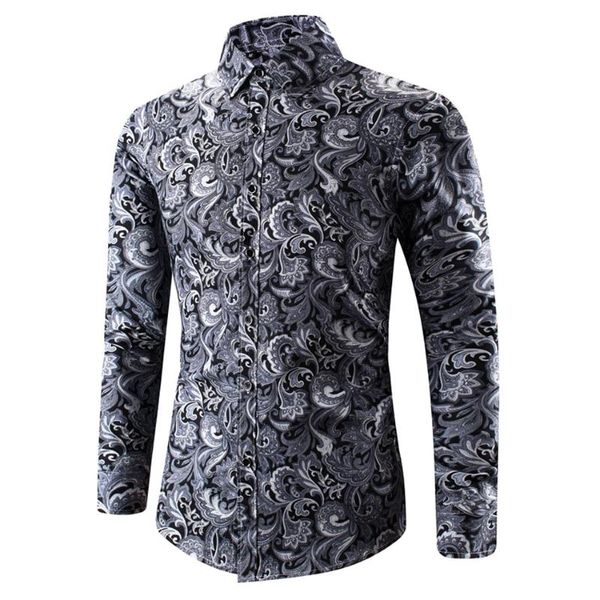 men's casual shirts spring men single turn collar winter brested buttons shirt autumn party paisley printed fashion long sleeve 5xl, White;black
men's casual shirts spring men single turn collar winter brested buttons shirt autumn party paisley printed fashion long sleeve 5xl, White;black