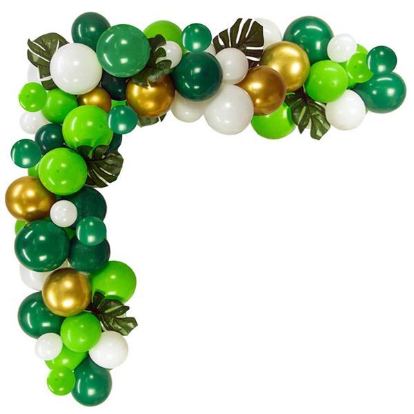 106 pcs/set st. patrick's day jungle party green balloon garland arch kit with palm leaves for birthdays baby shower party decor jk2102
106 pcs/set st. patrick's day jungle party green balloon garland arch kit with palm leaves for birthdays baby shower party decor jk2102