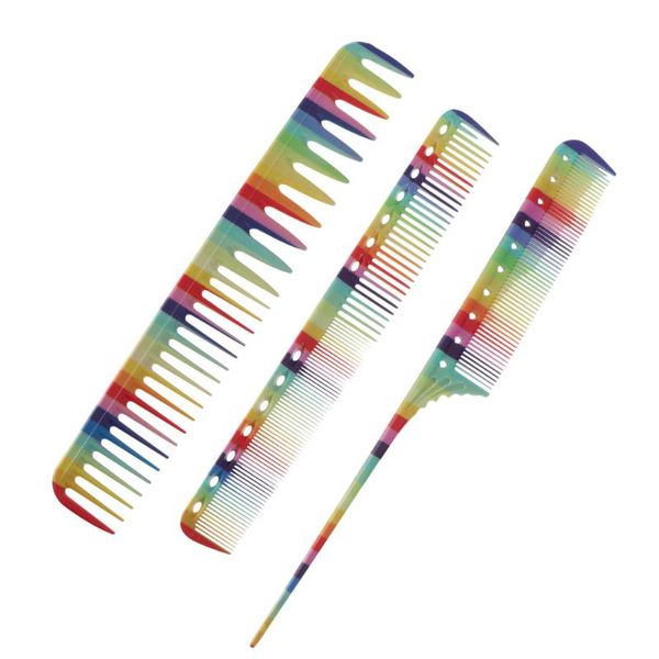 hair brushes 3pcs colorful hairstyling combs rainbow modeling hairdressing tools pintail comb, Silver
hair brushes 3pcs colorful hairstyling combs rainbow modeling hairdressing tools pintail comb, Silver