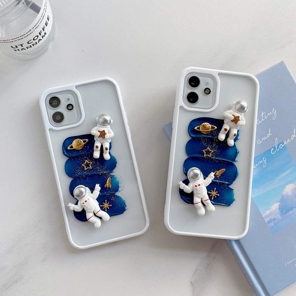 3d astronaut planet space luxury phone cases for iphone 13 11 pro max 8 7 plus 12 13pro x xs xr se2020 white shockproof shell cover 3d astronaut planet space luxury phone cases for iphone 13 11 pro max 8 7 plus 12 13pro x xs xr se2020 white shockproof shell cover