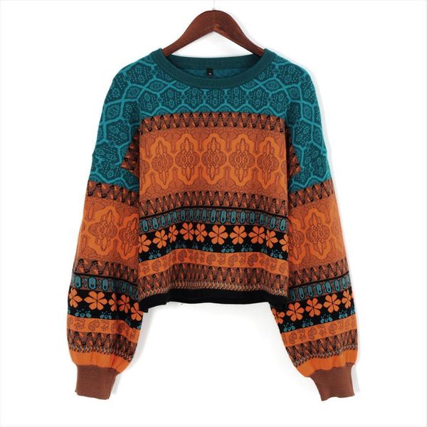 woman short retro chic splicing women sweaters color winter young girls warm clothing knitted flower pattern pullover for, White;black
woman short retro chic splicing women sweaters color winter young girls warm clothing knitted flower pattern pullover for, White;black