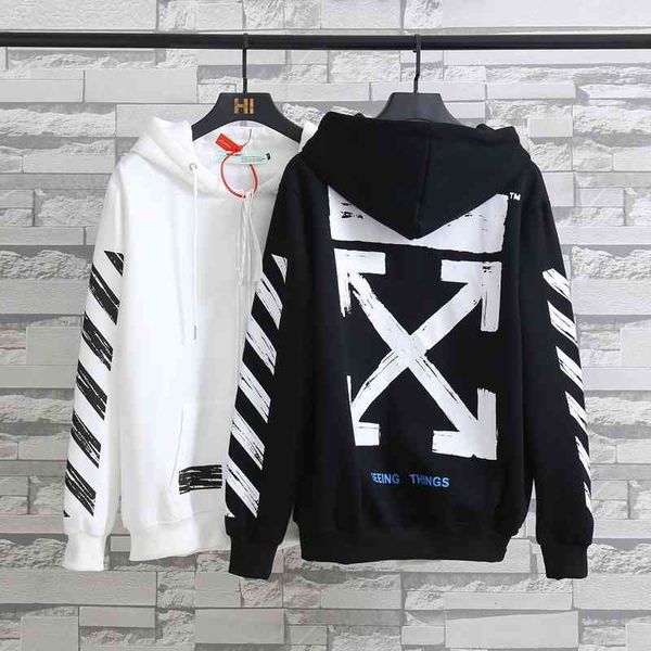 qiudongchao brand off basic arrow print ow loose plush cardigan coat sweater men's and women's zipper hoodie, Black
qiudongchao brand off basic arrow print ow loose plush cardigan coat sweater men's and women's zipper hoodie, Black