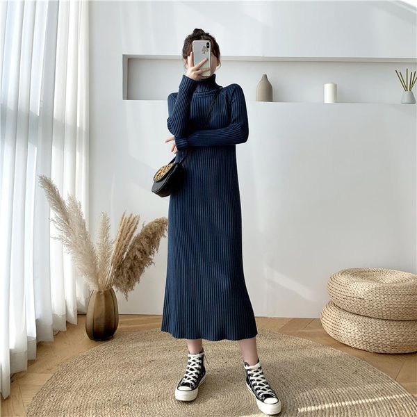 casual dresses 2021 autumn winter thick mid-length sweater dress woman high collar elegant soild inner matching knitted maxi, Black;gray
casual dresses 2021 autumn winter thick mid-length sweater dress woman high collar elegant soild inner matching knitted maxi, Black;gray