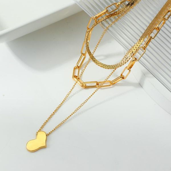 chains aensoa punk rock heart pendant necklace hip hop fashion multilayer necklaces for women girl accessories party nightclub jewelry, Silver
chains aensoa punk rock heart pendant necklace hip hop fashion multilayer necklaces for women girl accessories party nightclub jewelry, Silver