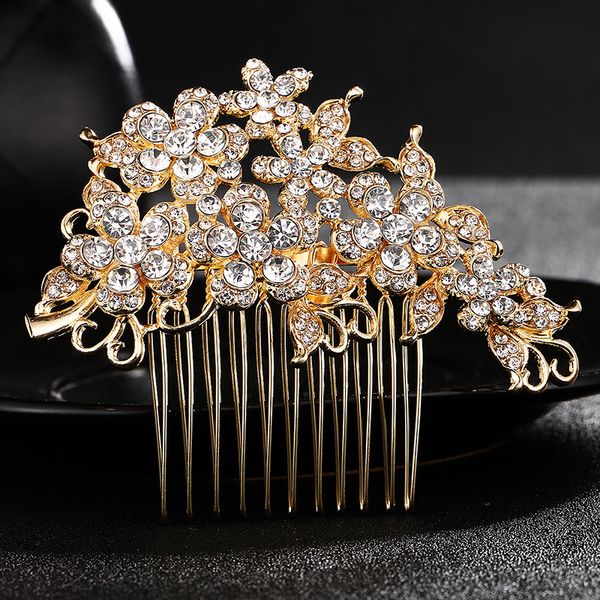 classic gold color flowers hair combs austrian crystal wedding hair accessories bridesmaids hair jewelry headpieces jch128, Golden;white
classic gold color flowers hair combs austrian crystal wedding hair accessories bridesmaids hair jewelry headpieces jch128, Golden;white