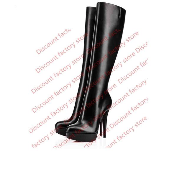 black matte genuine leather lady long boots red bottom high heels women shoes boots tall boots bianca botta 140mm waterproof platform
black matte genuine leather lady long boots red bottom high heels women shoes boots tall boots bianca botta 140mm waterproof platform