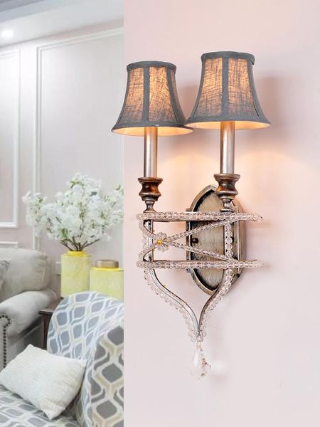 new american retro crystal wall lamp nordic french classical wrought iron bedroom bedside lamp living room villa art wall
new american retro crystal wall lamp nordic french classical wrought iron bedroom bedside lamp living room villa art wall