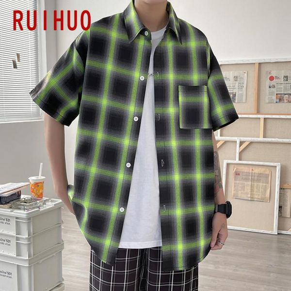 men's casual shirts ruihuo plaid for men clothing 5xl shirt short sleeve 2021 arrivals, White;black
men's casual shirts ruihuo plaid for men clothing 5xl shirt short sleeve 2021 arrivals, White;black