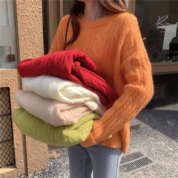 women's sweaters 2021 women oversize knit sweater ribbed long sleeve loose solid pullover warm sweet winter orange red apricot white ju, White;black
women's sweaters 2021 women oversize knit sweater ribbed long sleeve loose solid pullover warm sweet winter orange red apricot white ju, White;black