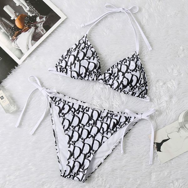 women designer bikini 2 pieces set with letters summer d swimwear for lady bathing suit backless beachwear s-xl, White;black
women designer bikini 2 pieces set with letters summer d swimwear for lady bathing suit backless beachwear s-xl, White;black