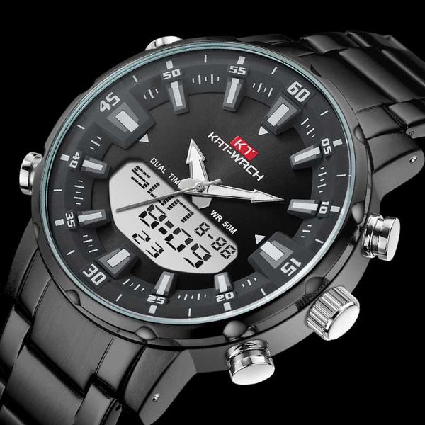 wristwatches fashion business waterproof sports men quartz watch stainless band dual time zone digital clock student tablel, Slivery;brown
wristwatches fashion business waterproof sports men quartz watch stainless band dual time zone digital clock student tablel, Slivery;brown