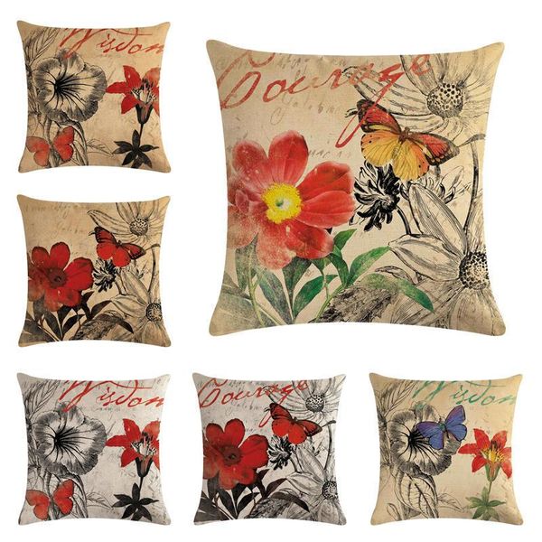 cushion/decorative pillow cushion cover red blue butterfly floral linen case for sofa bed modern home decorative 45x45cm
cushion/decorative pillow cushion cover red blue butterfly floral linen case for sofa bed modern home decorative 45x45cm