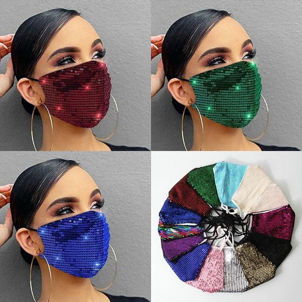 face mask fashion lady salon bling bling paillette sequin designer luxury mask washable reusable protective with adjustable rope
face mask fashion lady salon bling bling paillette sequin designer luxury mask washable reusable protective with adjustable rope