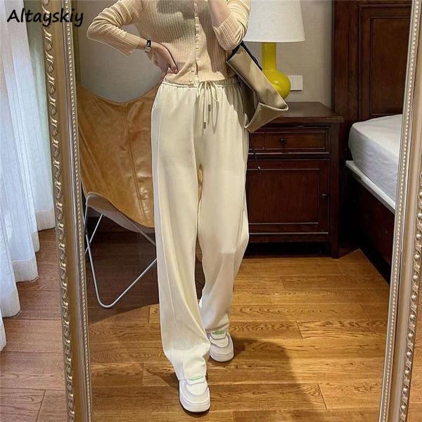 women's pants & capris women oversize full length trousers high waist fashion cozy loose female wide leg simple solid vintage retro stu, Black;white
women's pants & capris women oversize full length trousers high waist fashion cozy loose female wide leg simple solid vintage retro stu, Black;white