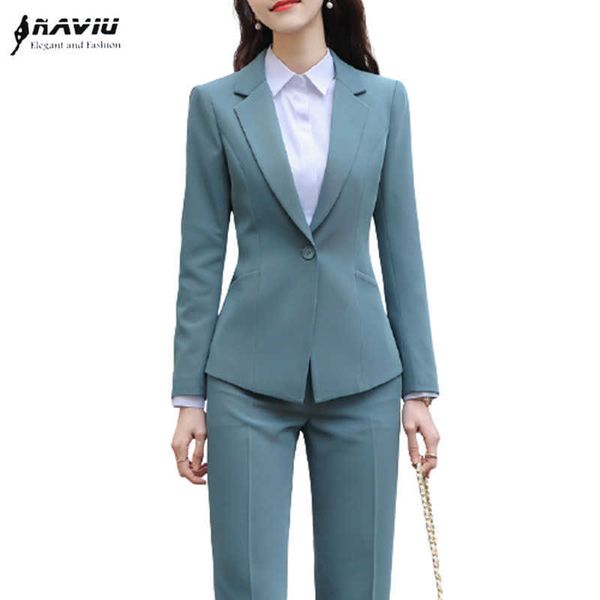 formal suit spring fashion temperament business interview long sleeve blazer and pants office ladies work wear 210604, White;black
formal suit spring fashion temperament business interview long sleeve blazer and pants office ladies work wear 210604, White;black