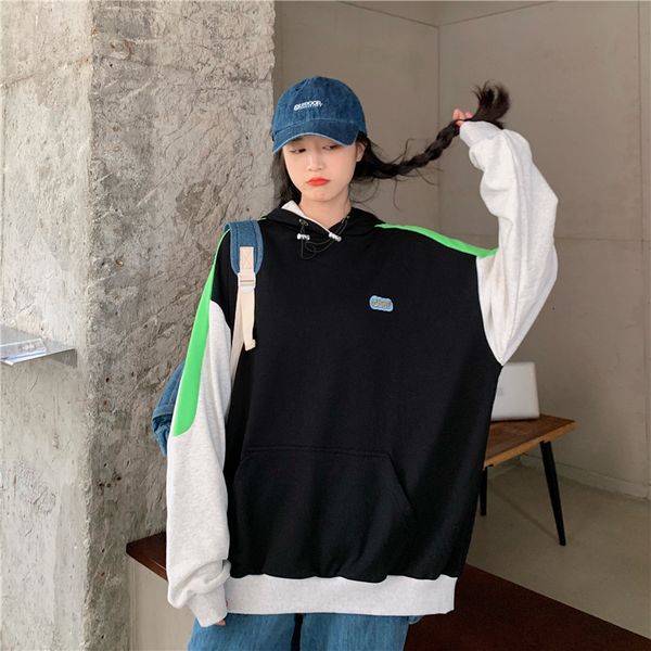 2021 college style new loose hip-hop contrast color hoodie autumn personality fashion sweatshirt 9adp, Black
2021 college style new loose hip-hop contrast color hoodie autumn personality fashion sweatshirt 9adp, Black