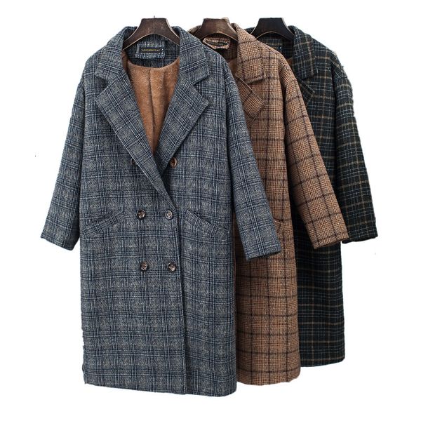 female manner women's wool coat autumn and thick winter section size thin retro-tartan ejhq, Black
female manner women's wool coat autumn and thick winter section size thin retro-tartan ejhq, Black