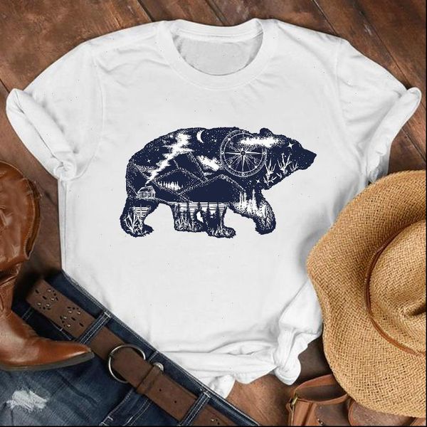 women lady bear animal cute casual geometric 90s fashion clothes womens female print t tshirt tee graphic t shirt, White
women lady bear animal cute casual geometric 90s fashion clothes womens female print t tshirt tee graphic t shirt, White