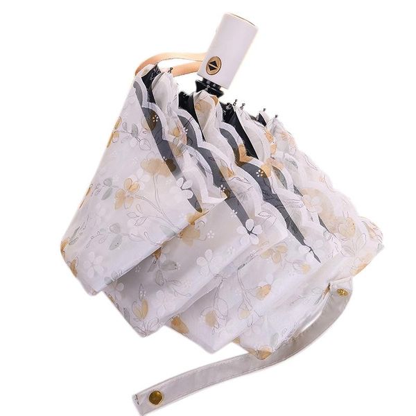 umbrellas fully automatic lace sun umbrella three-folding double layer anti-uv and rain dual-purpose parasol ladies
umbrellas fully automatic lace sun umbrella three-folding double layer anti-uv and rain dual-purpose parasol ladies