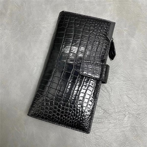authentic crocodile belly skin businessmen large bifold wallet clutch purse exotic real alligator leather male long card holders, Red;black
authentic crocodile belly skin businessmen large bifold wallet clutch purse exotic real alligator leather male long card holders, Red;black