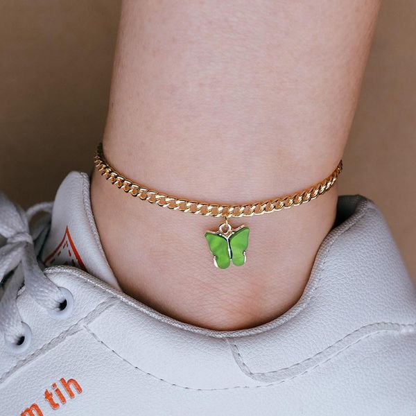 women gold chains anklet chain summer beach gold butterfly ankle chain foot bracelet fashion jewelry, Red;blue
women gold chains anklet chain summer beach gold butterfly ankle chain foot bracelet fashion jewelry, Red;blue