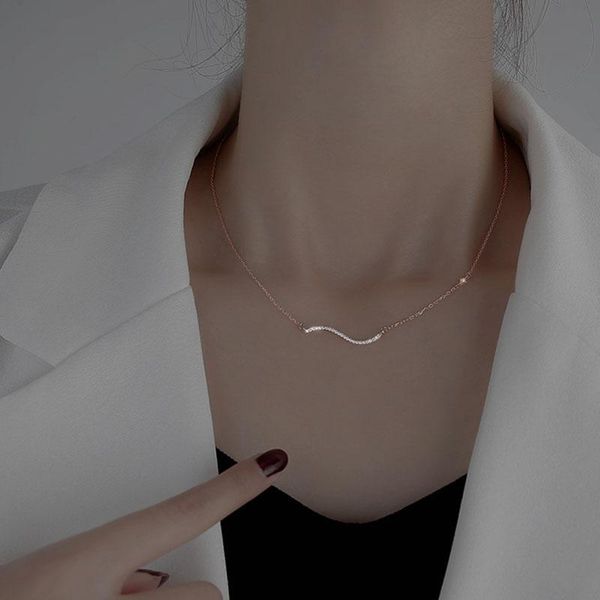 chokers wave necklace female niche design sense ins cold wind net red clavicle chain neck, Golden;silver
chokers wave necklace female niche design sense ins cold wind net red clavicle chain neck, Golden;silver