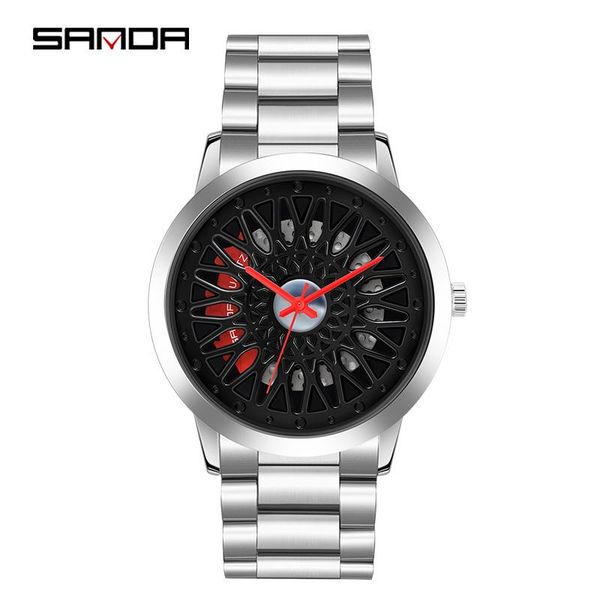 wristwatches sanda brand men quartz fashion creativity clock sport watches business casual waterproof watch for male, Slivery;brown
wristwatches sanda brand men quartz fashion creativity clock sport watches business casual waterproof watch for male, Slivery;brown