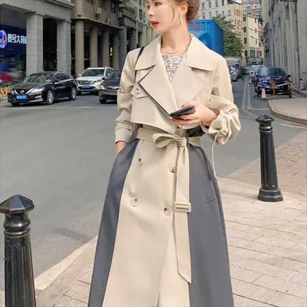 women's vests windbreaker mid-length style spring 2021 loose temperament british coat jacket, Black;white
women's vests windbreaker mid-length style spring 2021 loose temperament british coat jacket, Black;white