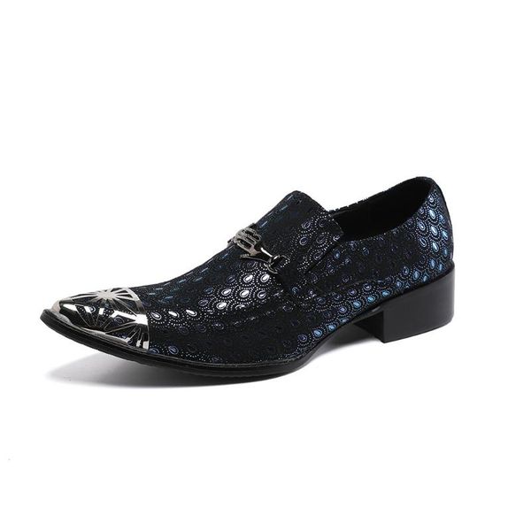 dress shoes summer casual men's classic fashion personality peacock pattern pointed toe cowhide leather lazy low-top, Black
dress shoes summer casual men's classic fashion personality peacock pattern pointed toe cowhide leather lazy low-top, Black