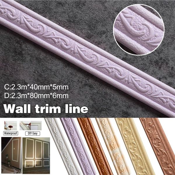 3d pattern sticker wall trim line skirting border decoration self adhesive household p7ding
3d pattern sticker wall trim line skirting border decoration self adhesive household p7ding