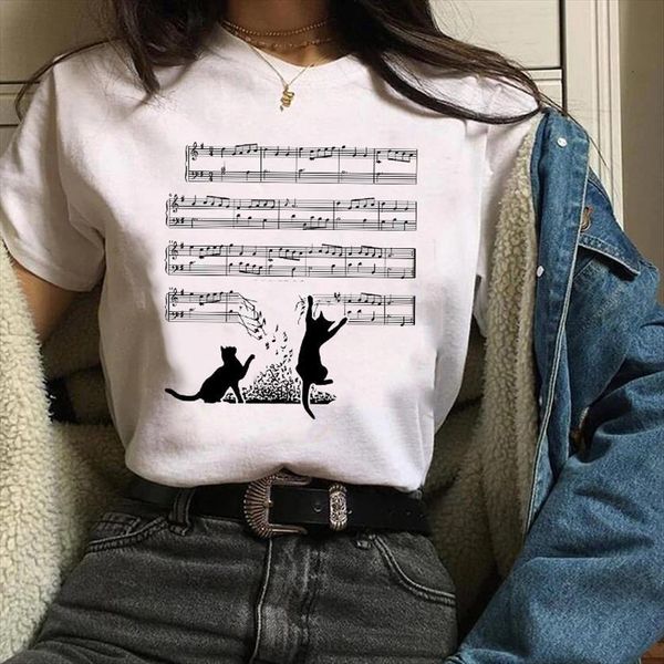 print clothing graphic funny cat women pet 90s casual animal cute ladies clothes lady tees female t shirt womens, White
print clothing graphic funny cat women pet 90s casual animal cute ladies clothes lady tees female t shirt womens, White