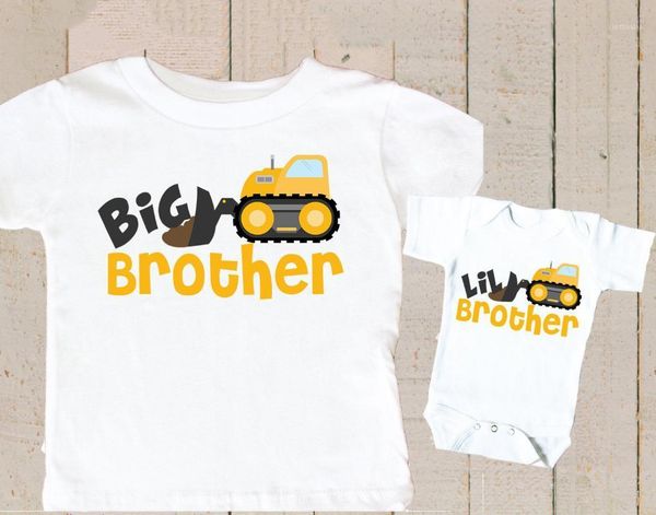 family matching outfits big brother little gift construction truck t-shirt personalized outfits1, Blue
family matching outfits big brother little gift construction truck t-shirt personalized outfits1, Blue