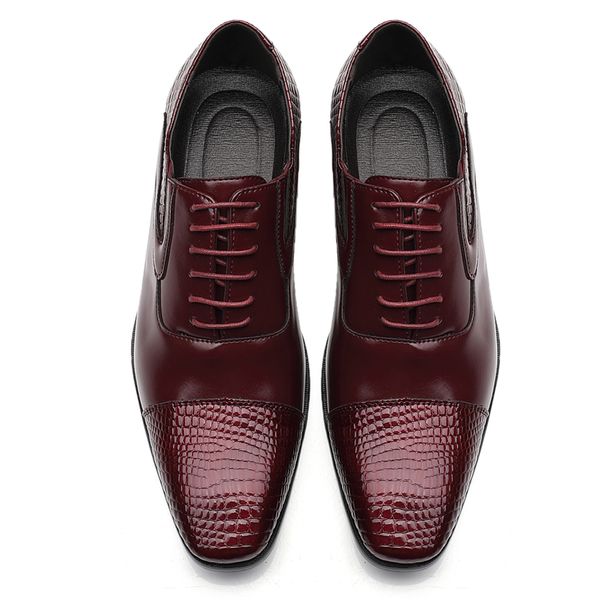Plus Size 46 47 48 Triple Joint Embossed PU Leather Mens Shoes Mens Business Shoes Square Toe Oxford Shoes Burgundy, Black
Plus Size 46 47 48 Triple Joint Embossed PU Leather Mens Shoes Mens Business Shoes Square Toe Oxford Shoes Burgundy, Black