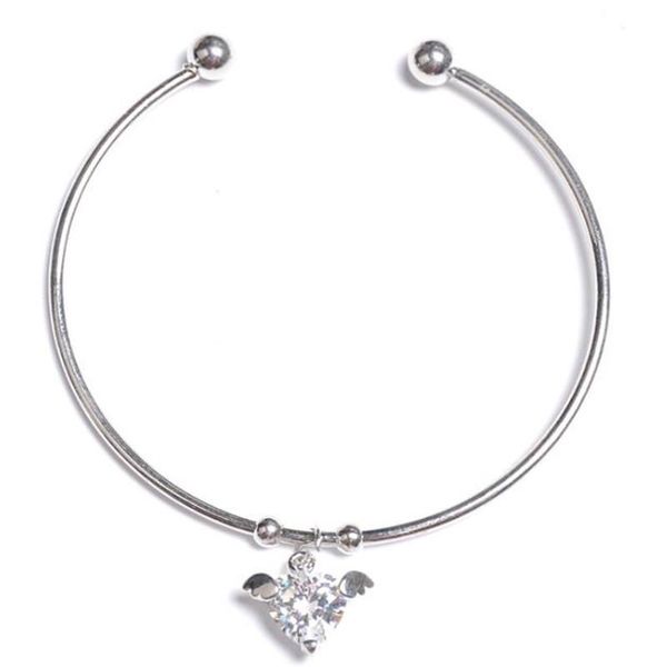 charm bracelets fashion open little angel heart bracelet rose gold silver color women's jewelry accessories, Golden;silver
charm bracelets fashion open little angel heart bracelet rose gold silver color women's jewelry accessories, Golden;silver