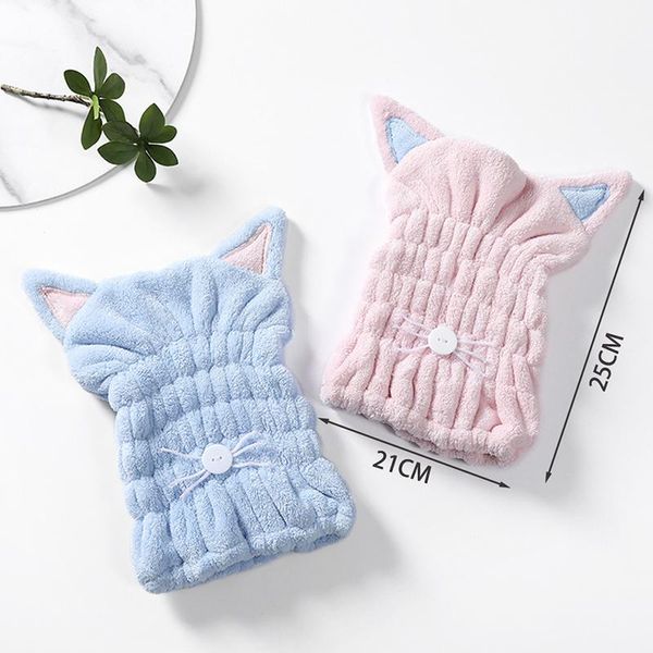 shower caps cartoon cat ear hair turban quickly dry hat towel cap with hygroscopicity and breathability coral fleece bathing
shower caps cartoon cat ear hair turban quickly dry hat towel cap with hygroscopicity and breathability coral fleece bathing