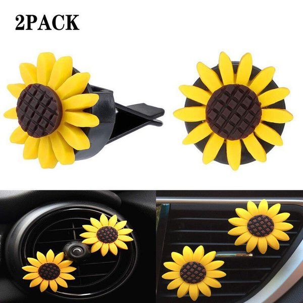 car air freshener 2pcs interior decor gift cute auto sunflower shape home office vent clip diffuser rubber accessories
car air freshener 2pcs interior decor gift cute auto sunflower shape home office vent clip diffuser rubber accessories